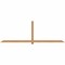 Ekena Millwork Eugene Smooth Timber Gable Bracket, Western Red Cedar, 108"W x 36"H x 1 1/2"D x 3 1/2"F, 8/12 Pitch GBW108X36X0204EUG00SWR - alternate 1